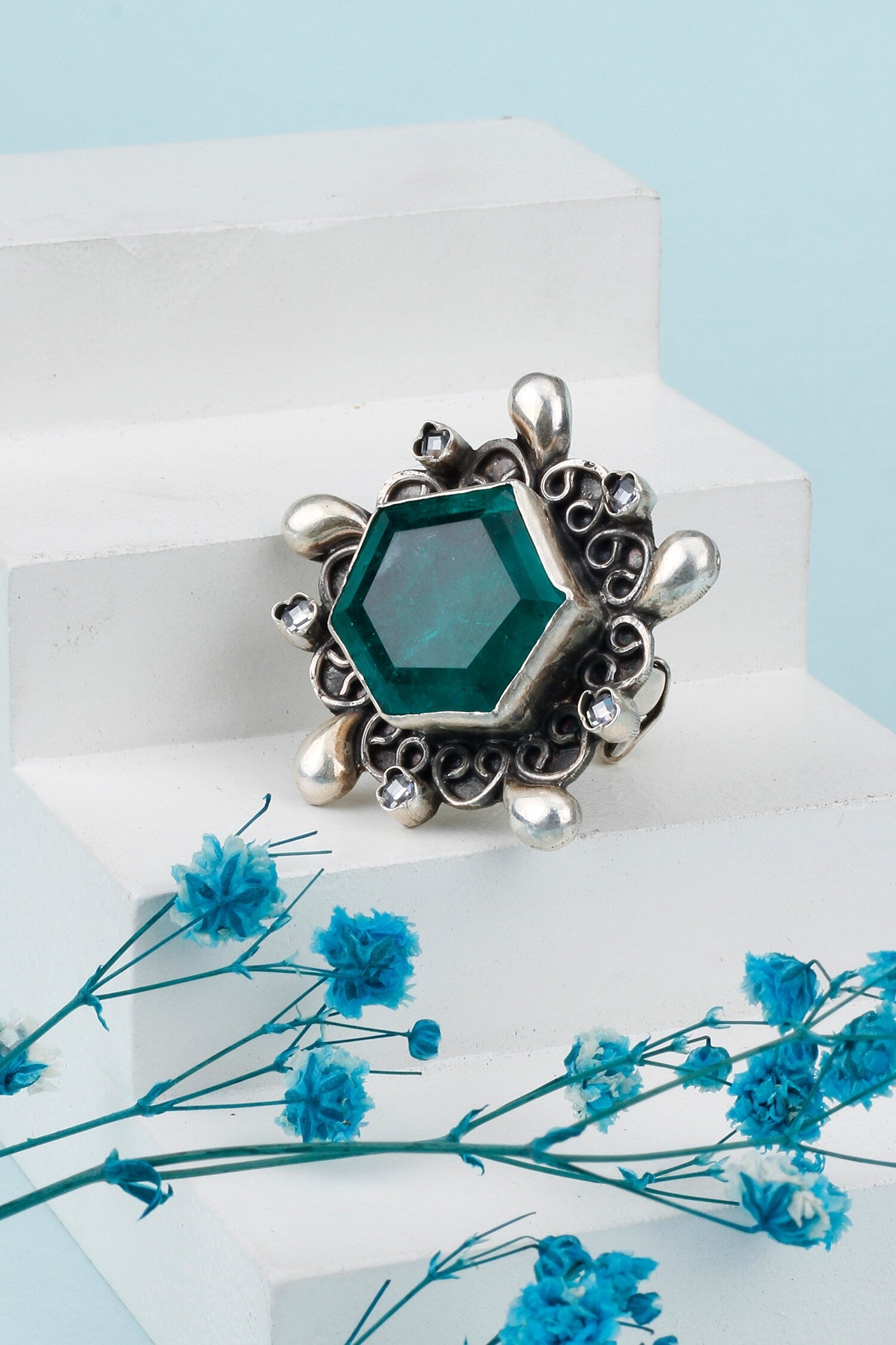 Tiara Embellished Ring 