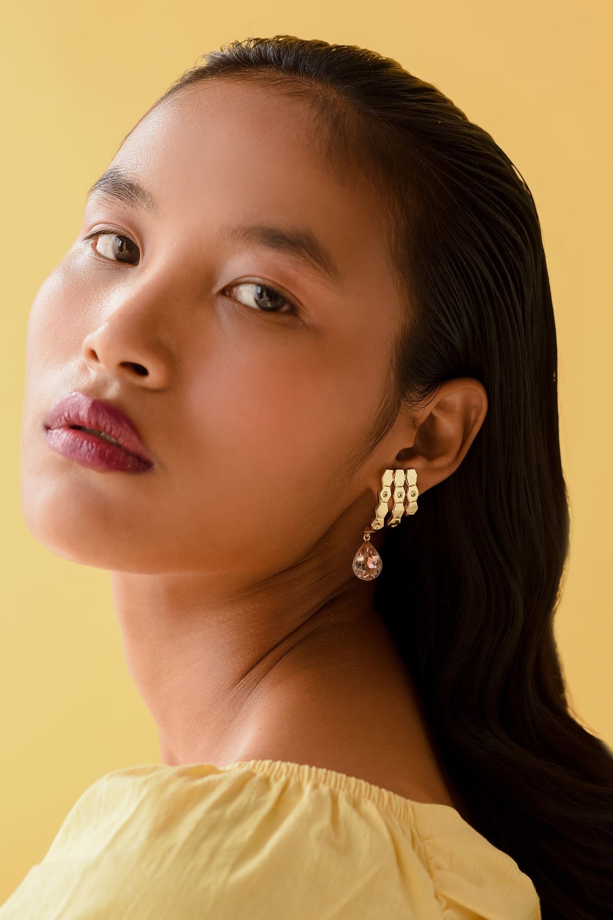 Textured Drop Earrings 