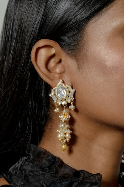 Polki Embellished Jhumkis 