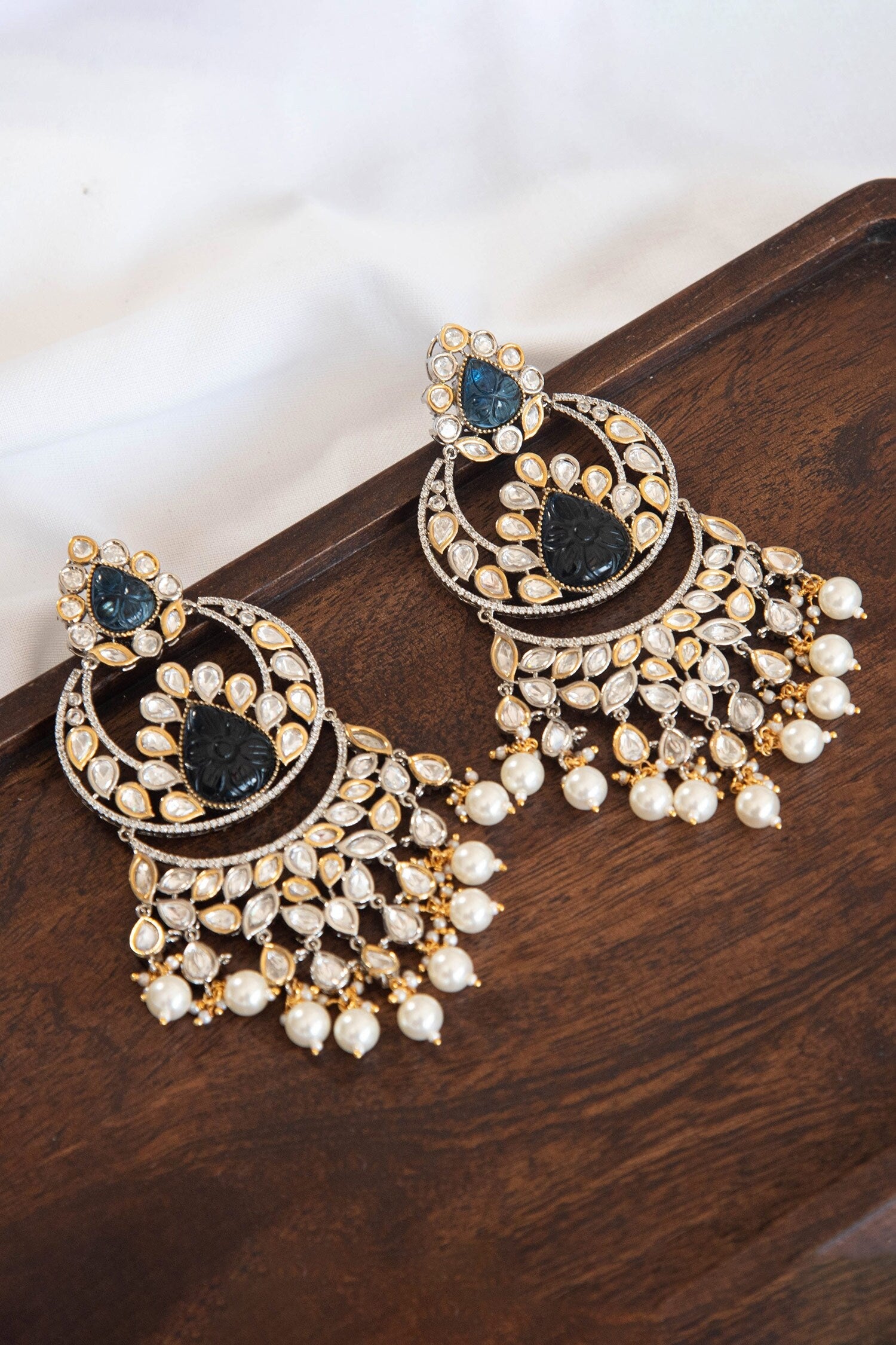Stone Embellished Chandbalis 
