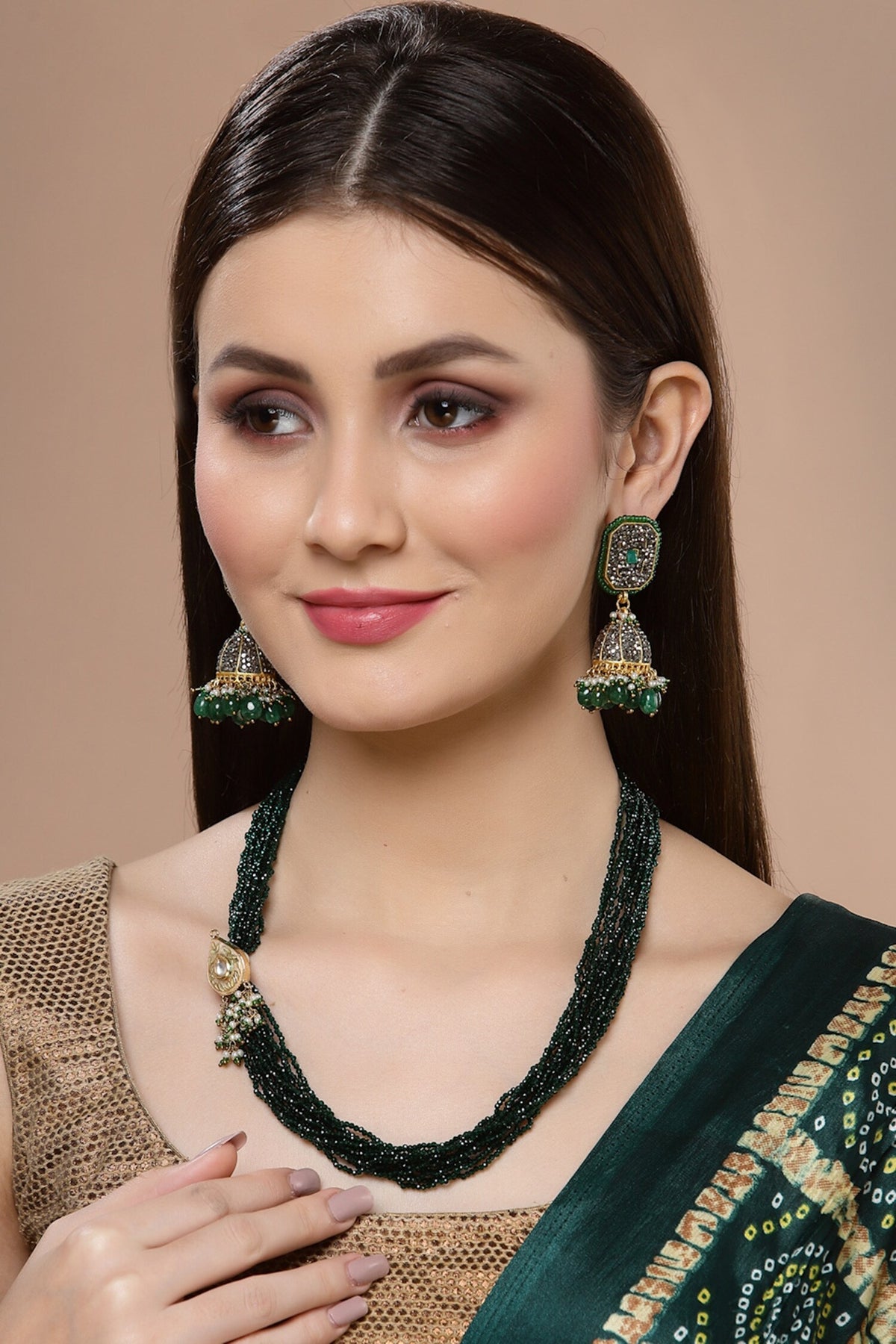 Bead Layered Necklace 