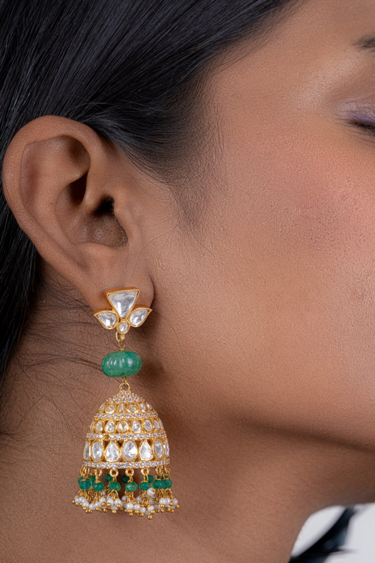 Flower Shaped Jhumkas 