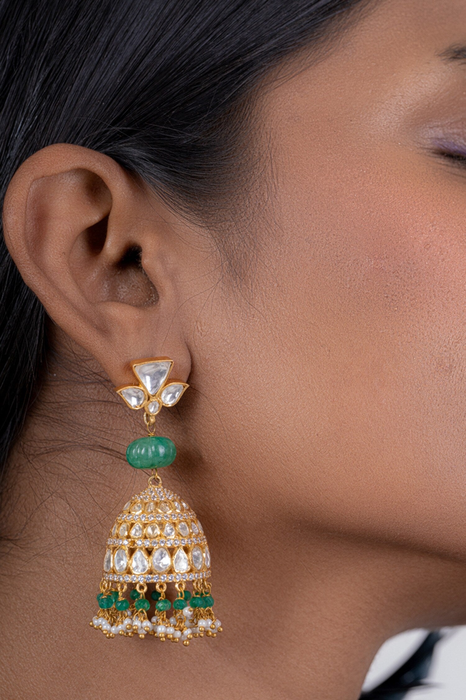 Flower Shaped Jhumkas 