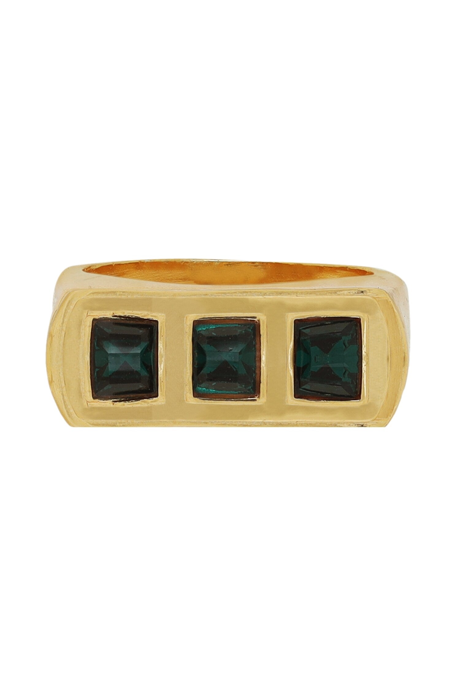 Geometric Stone Encrusted Ring 