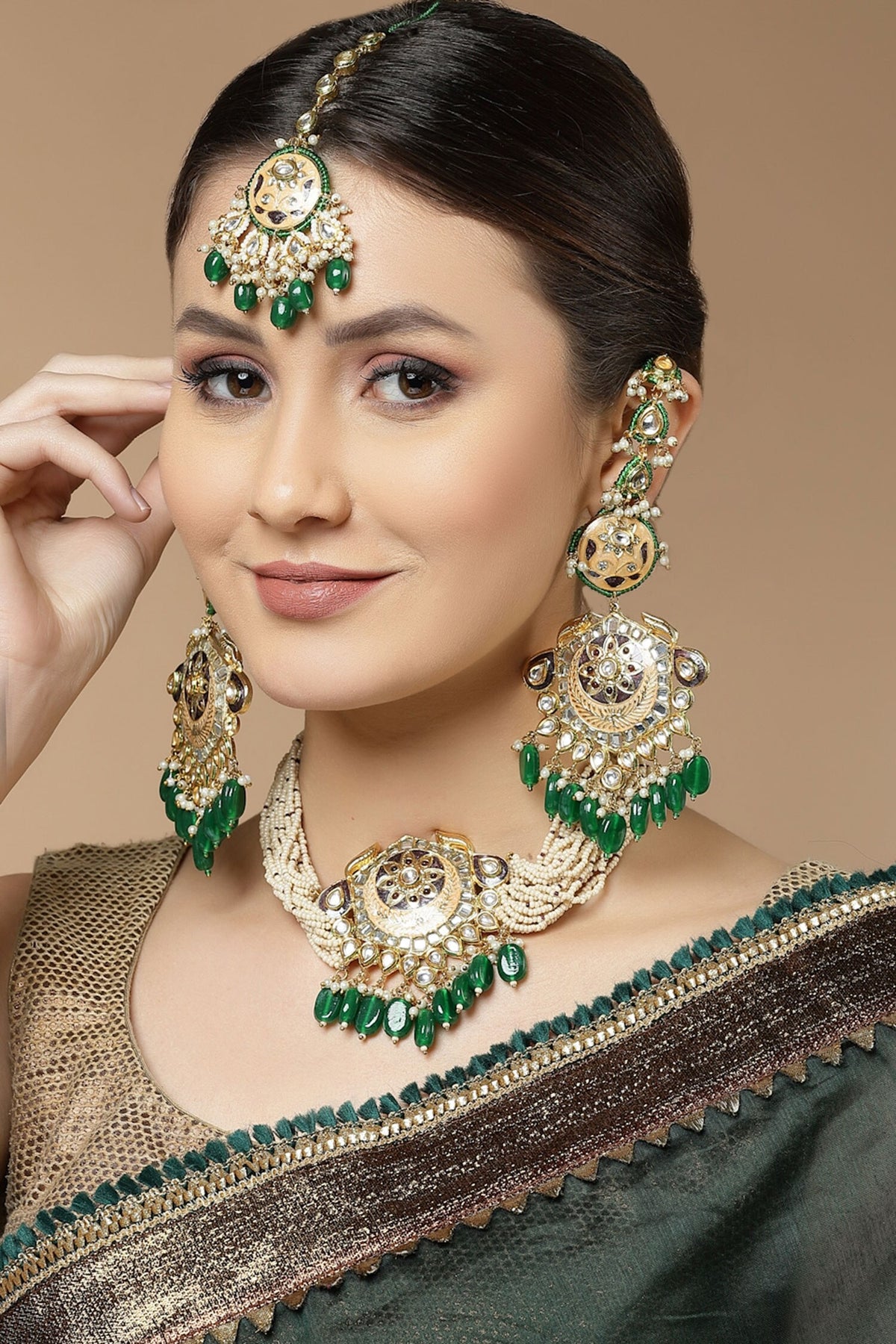 Meenakari Work Maangtikka 