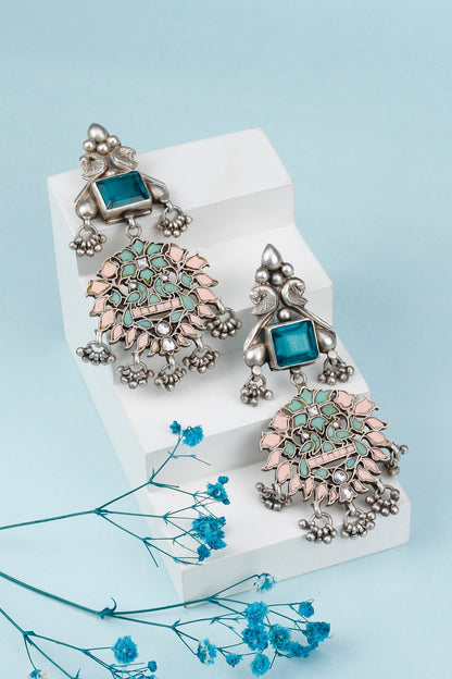 Kashida Kundan Embellished Earrings 