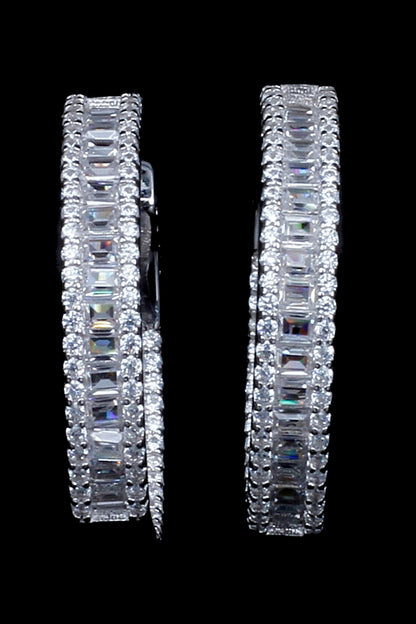 Shaya Silver Huggie 