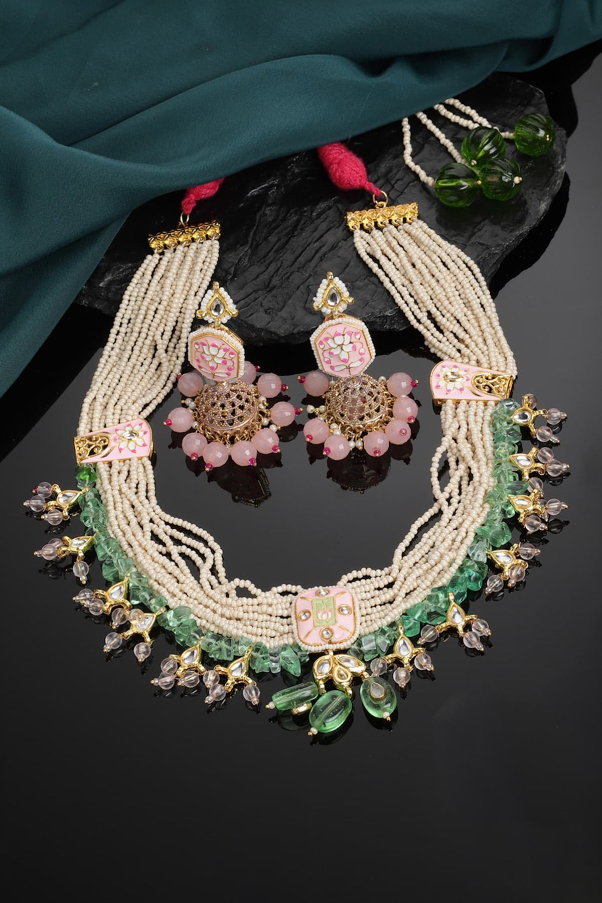 Pearl Layered Necklace Set 