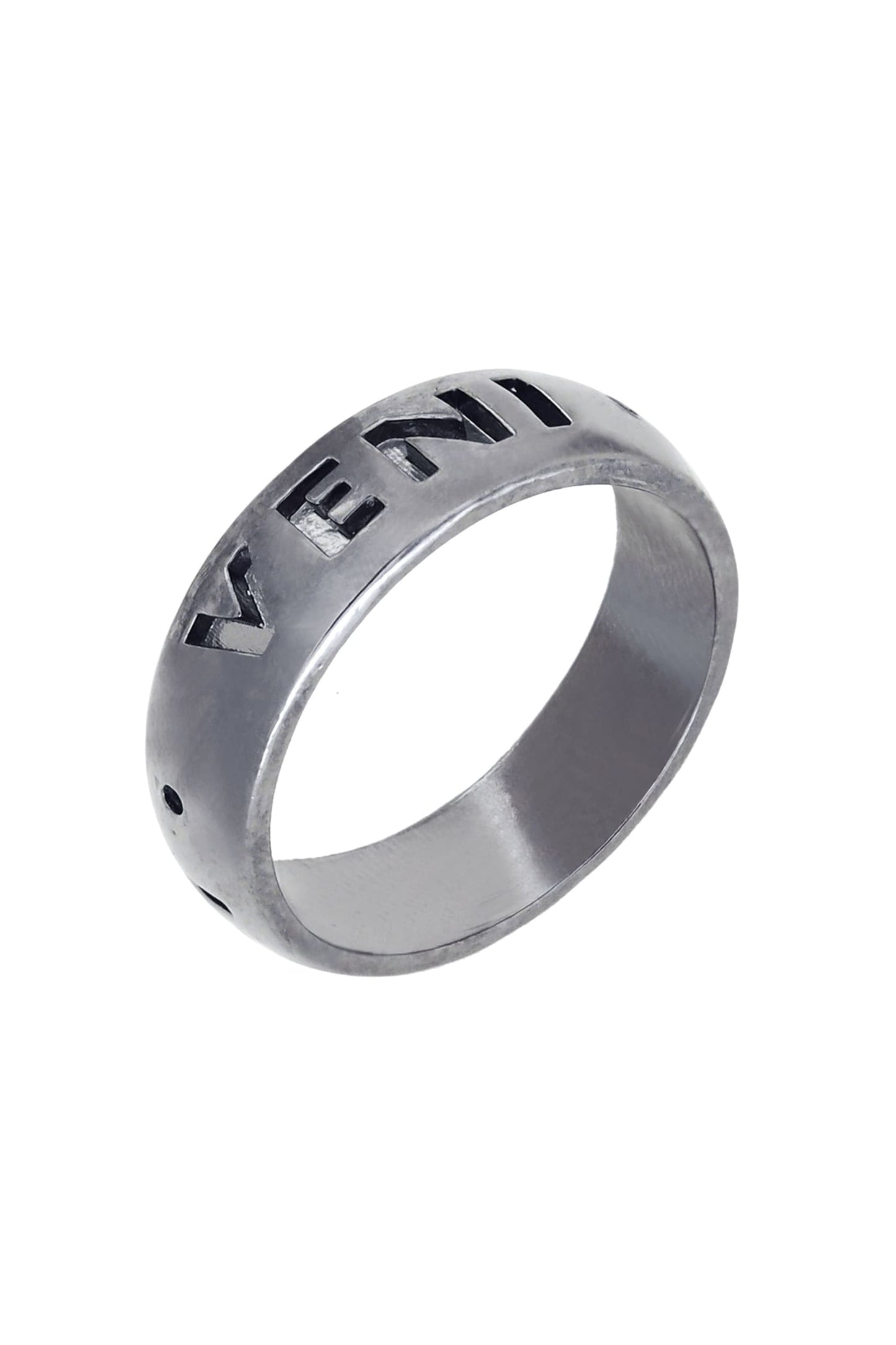 Typography Pattern Ring 