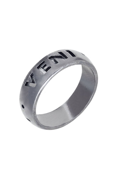 Typography Pattern Ring 