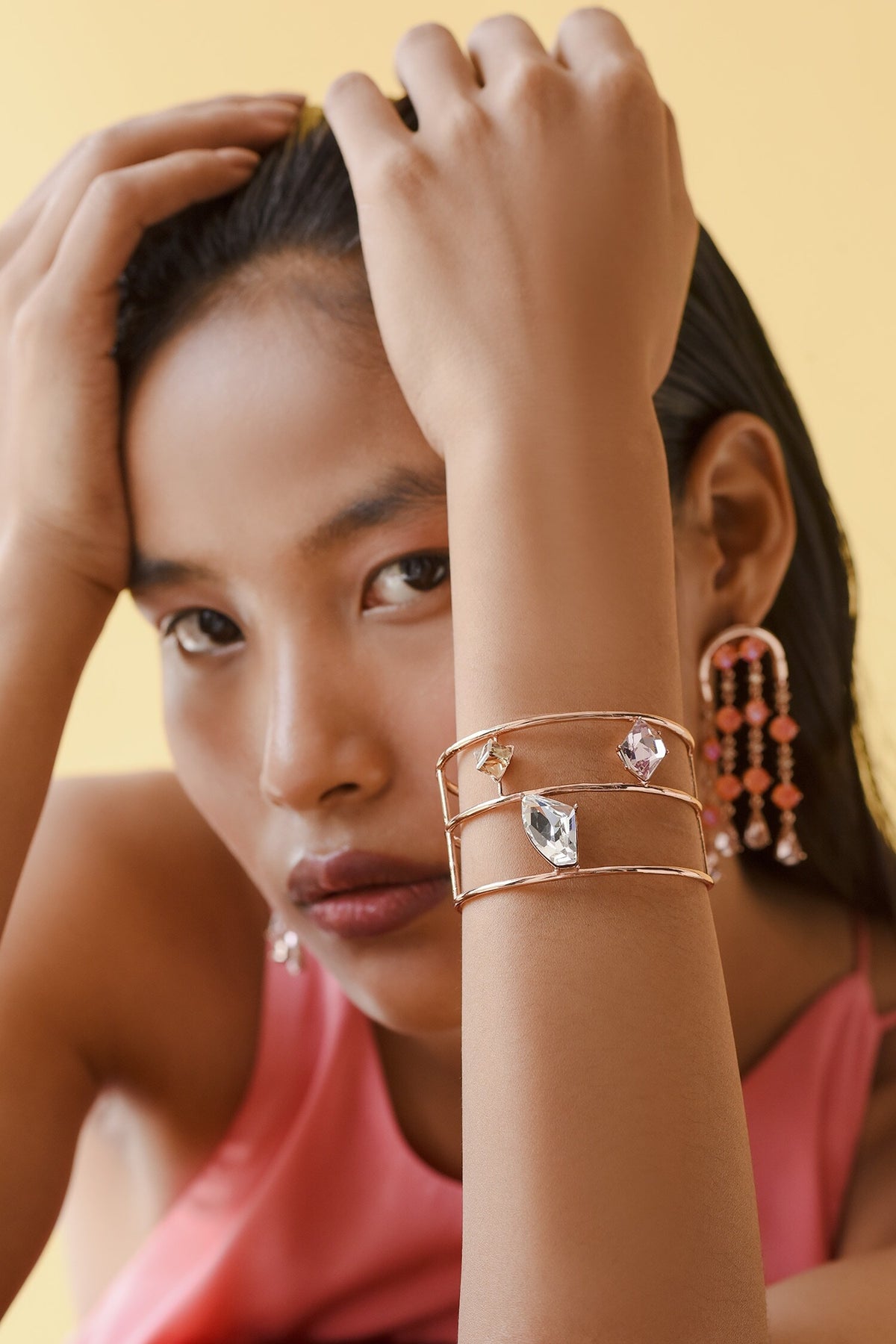 Swarovski Embellished Layered Bracelet 