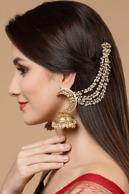 Pearl Embellished Jhumkas 