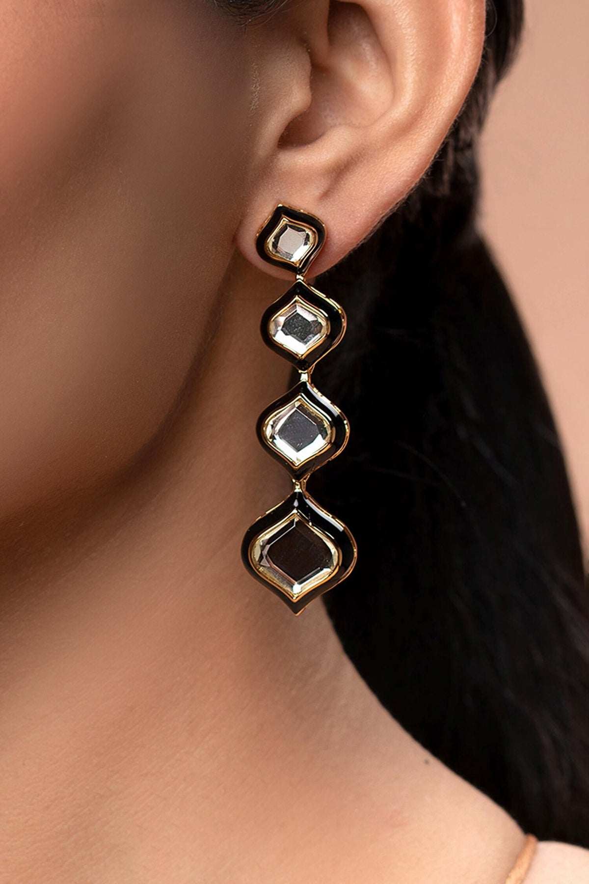 Amina Mirror Minaret Earrings 