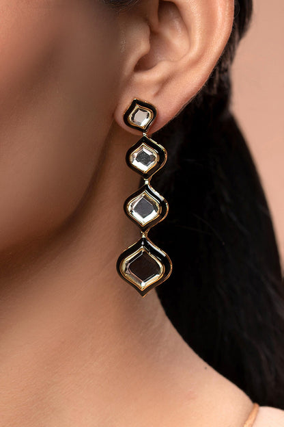 Amina Mirror Minaret Earrings 