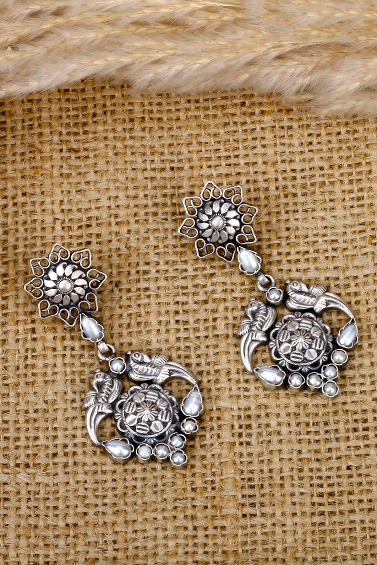 Mahiyanam Handcrafted Drop Earrings 