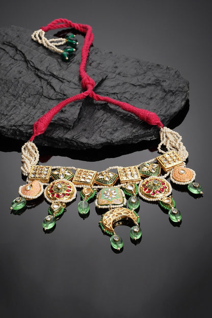 Meenakari Work Choker 