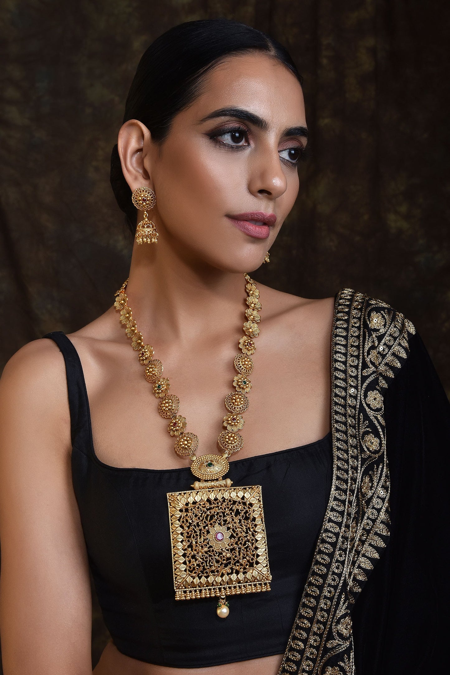 Temple Necklace Set 