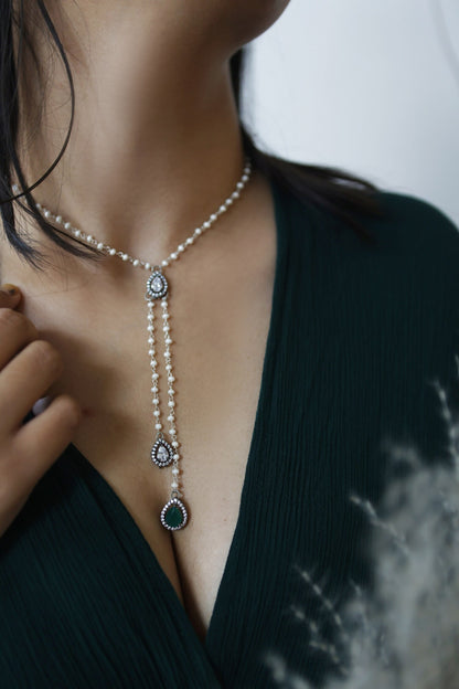 Faux Diamond Necklace 