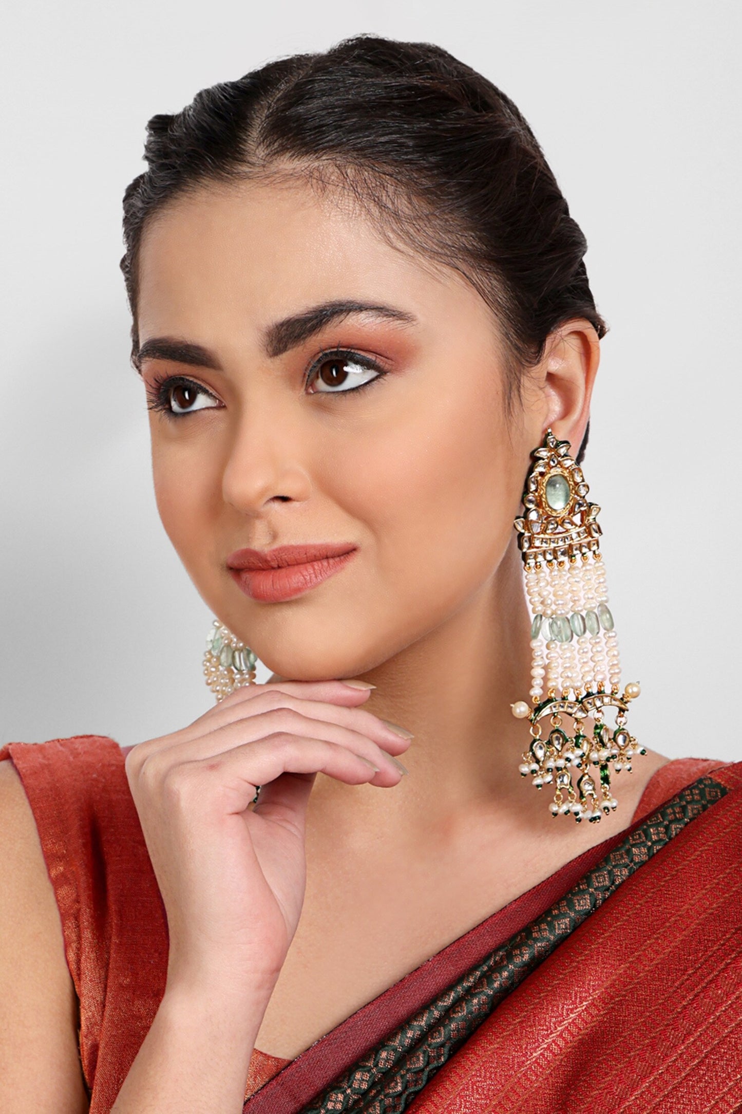 Kundan Embellished Dangler Earrings 