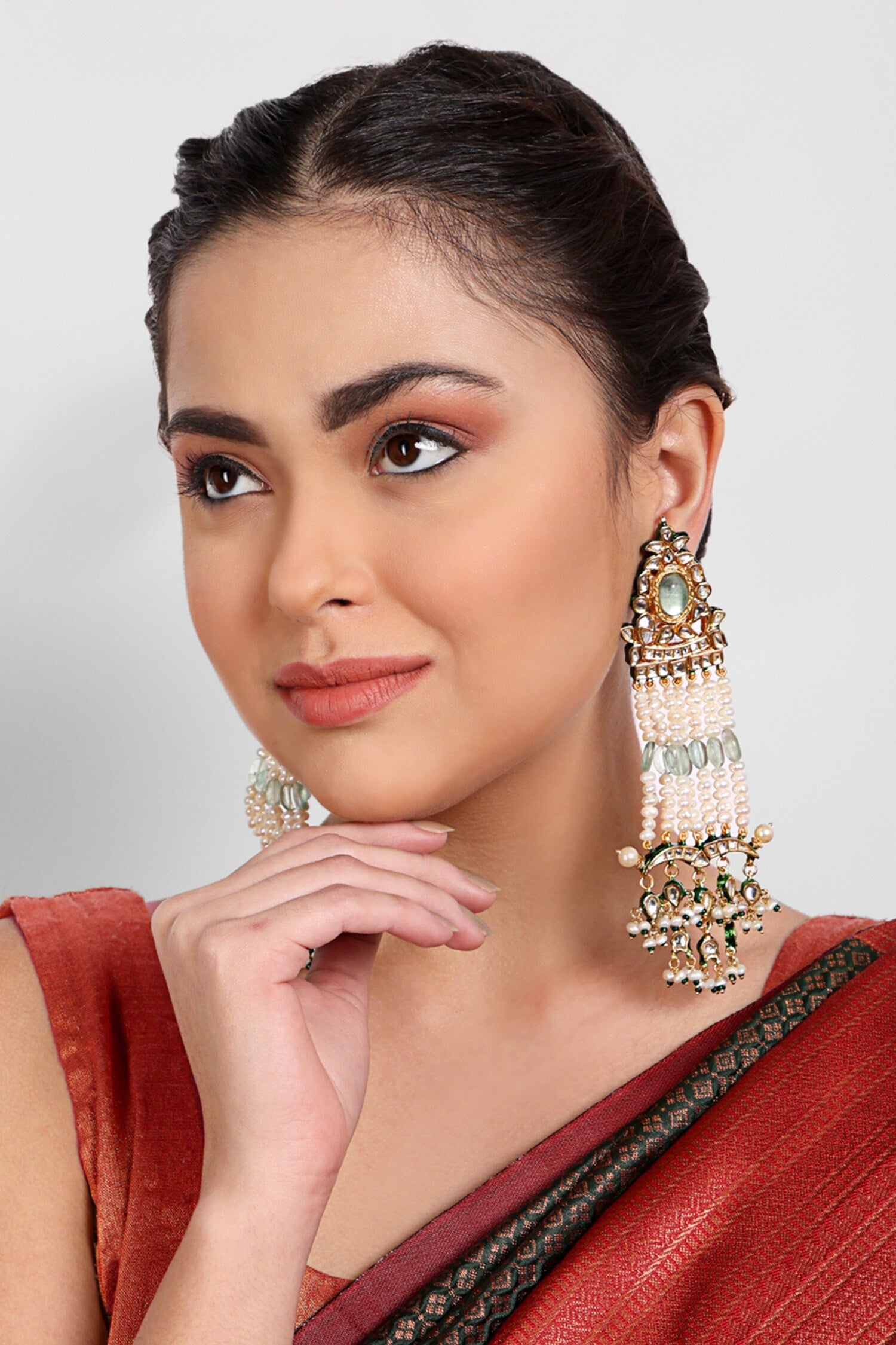 Kundan Embellished Dangler Earrings 