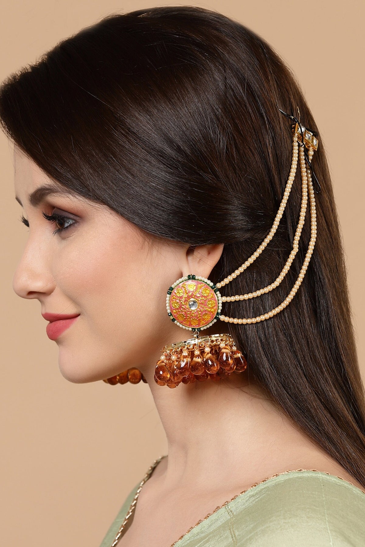 Meenakari Jhumkas 