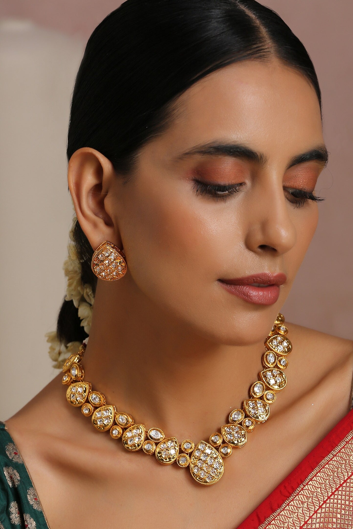 Pearl Shaped Necklace Set 
