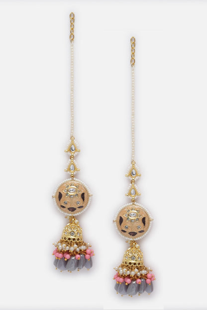 Embellished Meenakari Jhumkas 