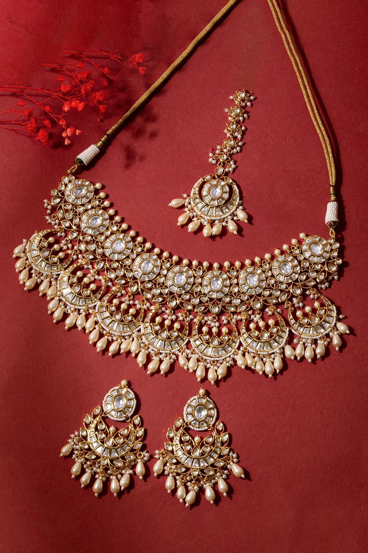 Bead Drop Choker Set 
