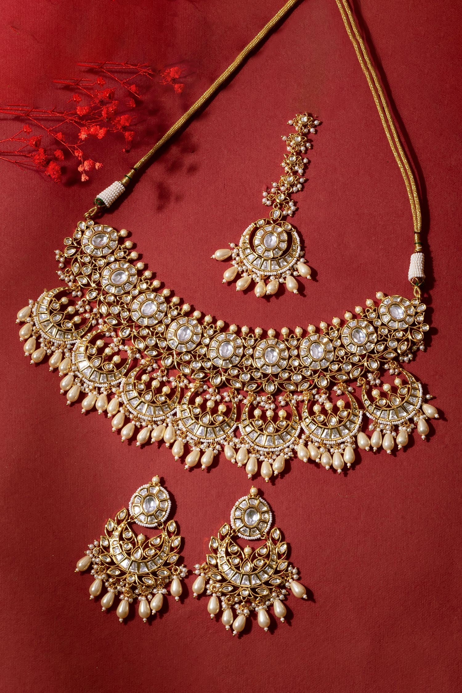 Bead Drop Choker Set 