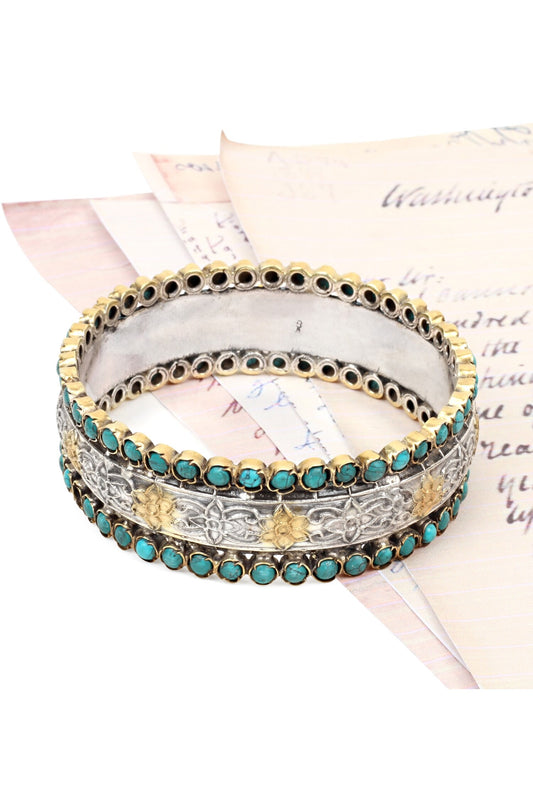 Eliza Floral Carved Bracelet 