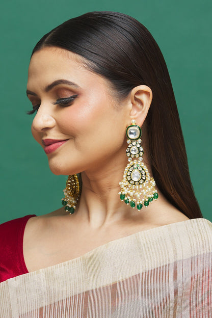 Kundan Embellished Dangler Earrings 
