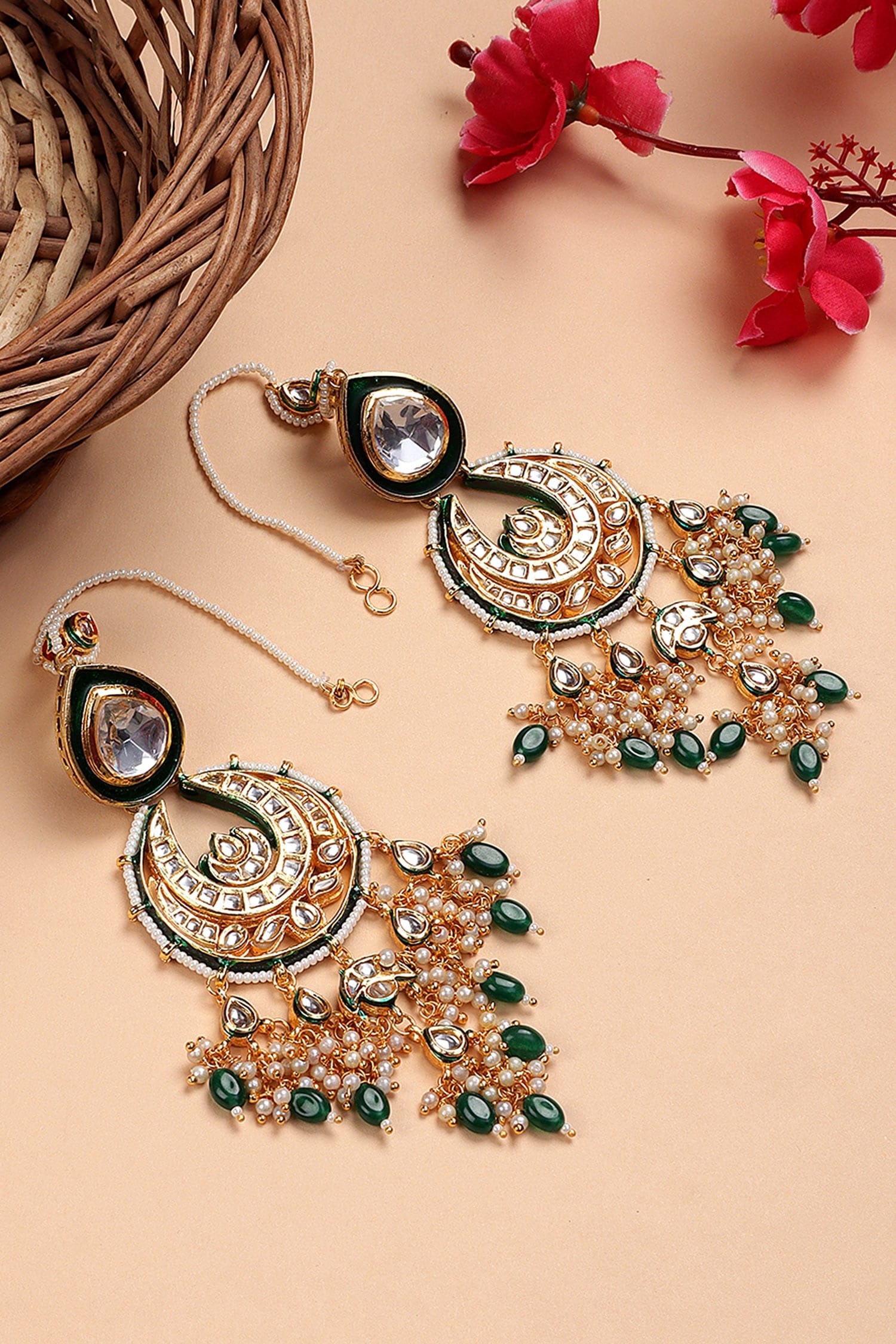 Stone Embellished Chandbalis 