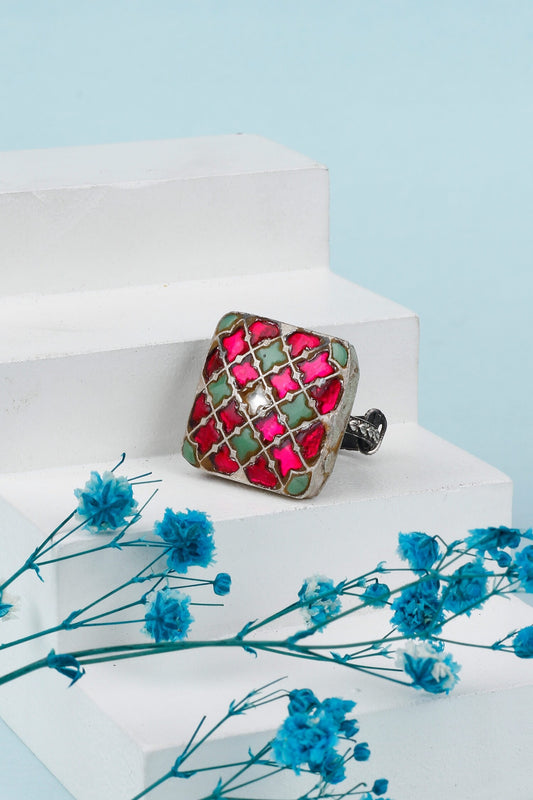 Tihara Kundan Embellished Ring 