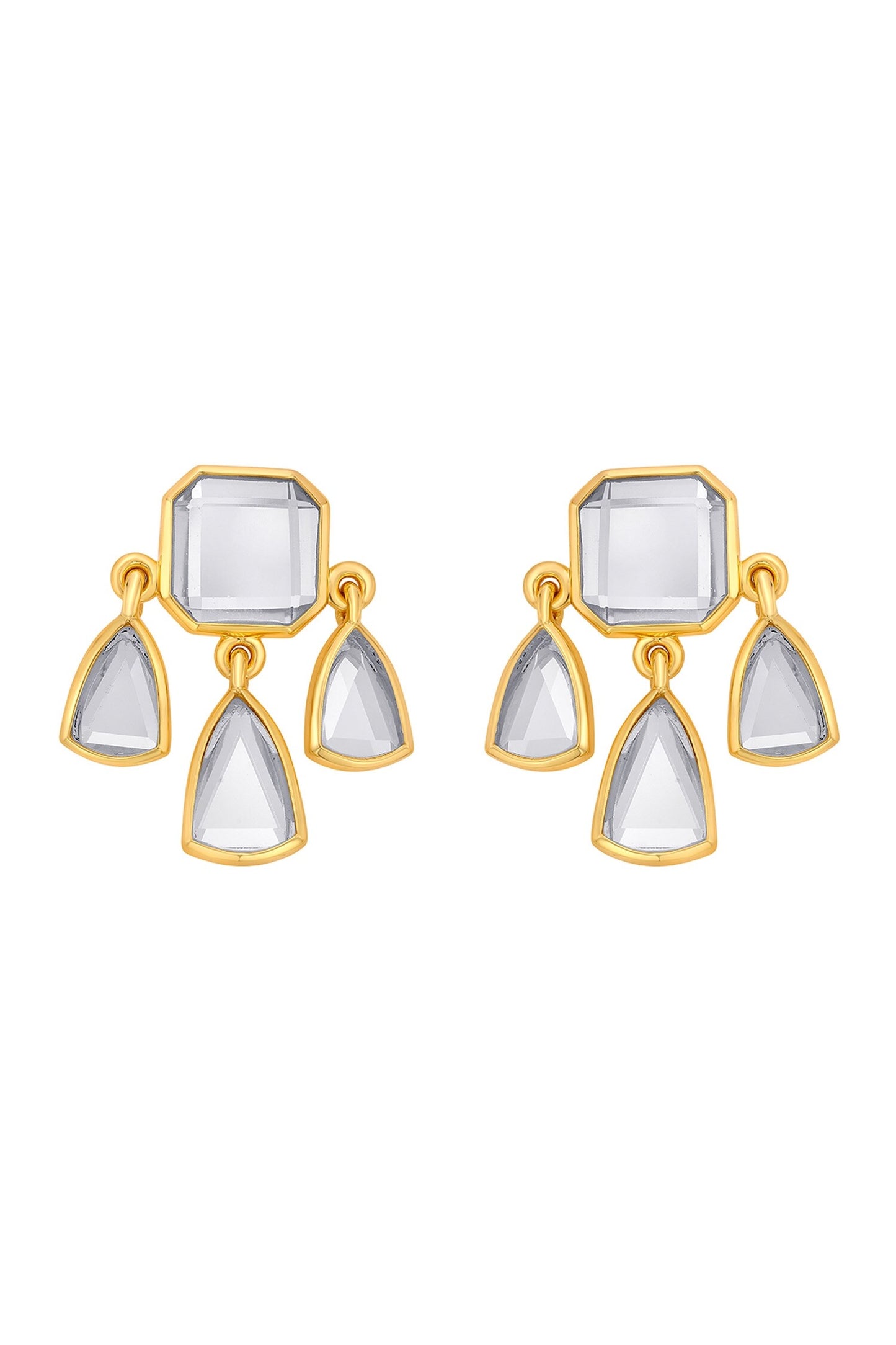 Seher Statement Mirror Studs 