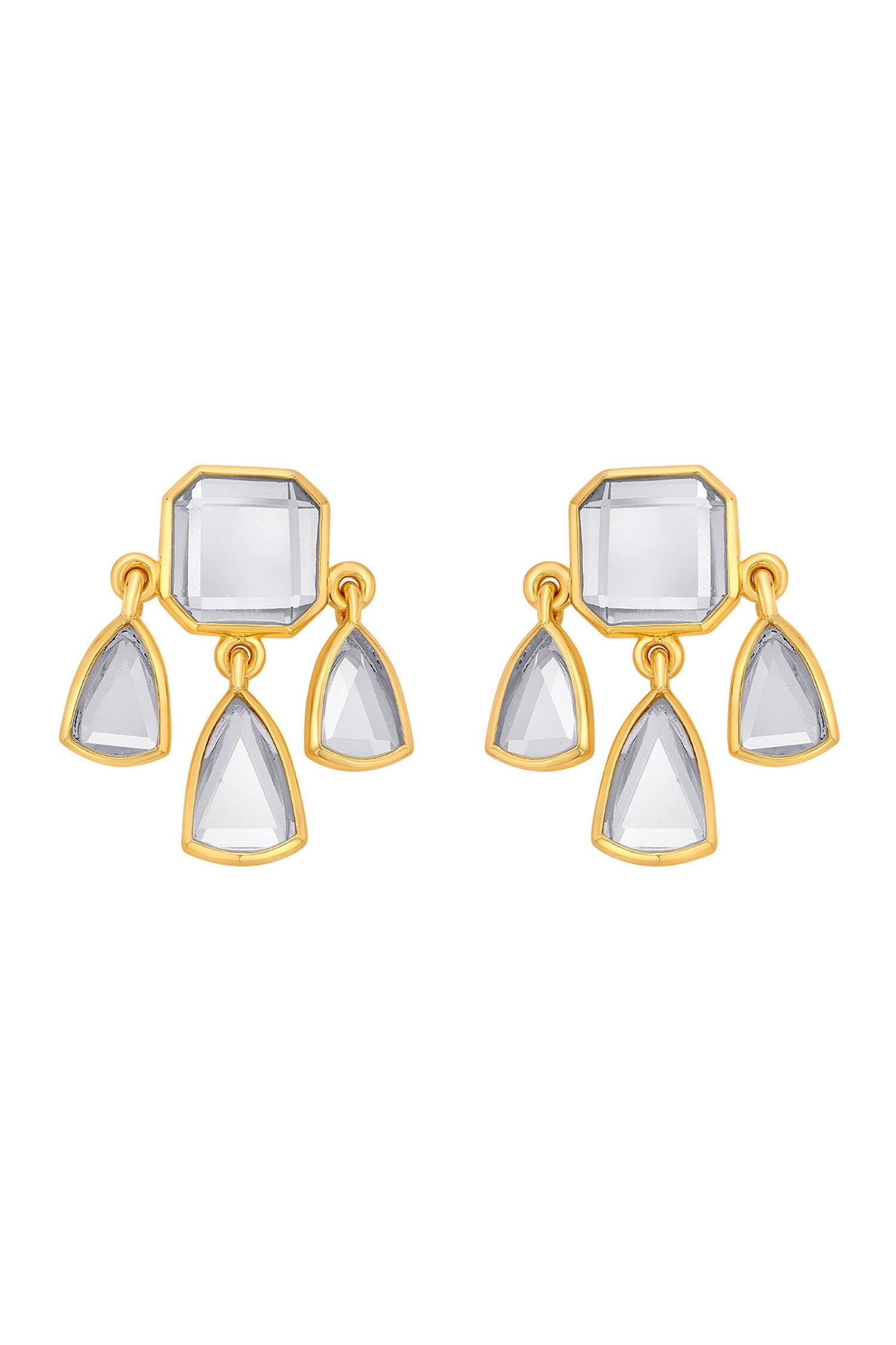 Seher Statement Mirror Studs 