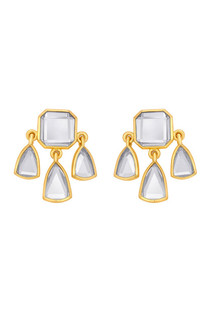 Seher Statement Mirror Studs 
