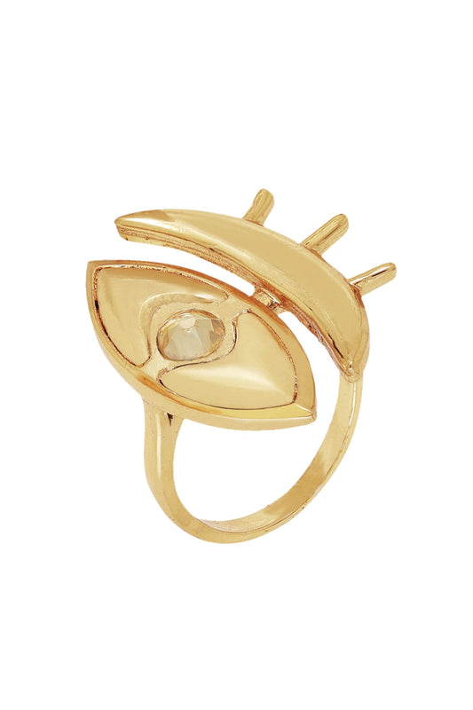 Eye Stone Embellished Ring 