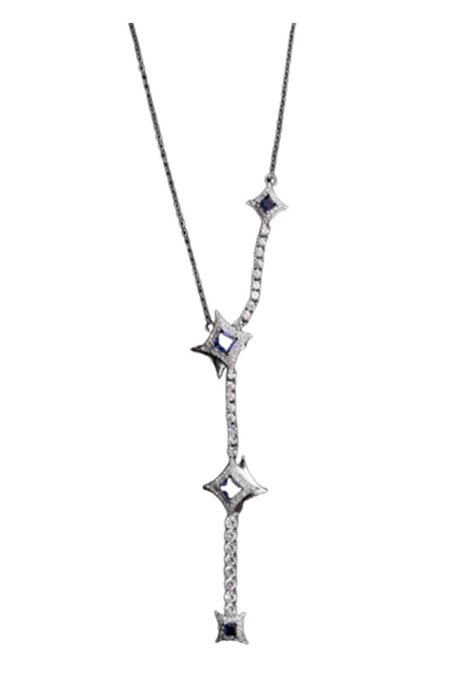 Amy Diamond Shaped Layered Necklace 