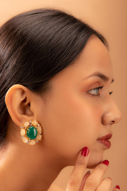 Onyx & Aventurine Earrings 
