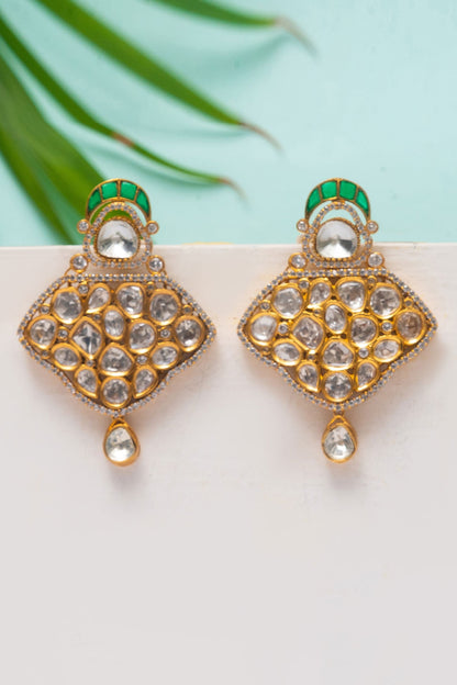 Kundan Stone Studded Earrings 
