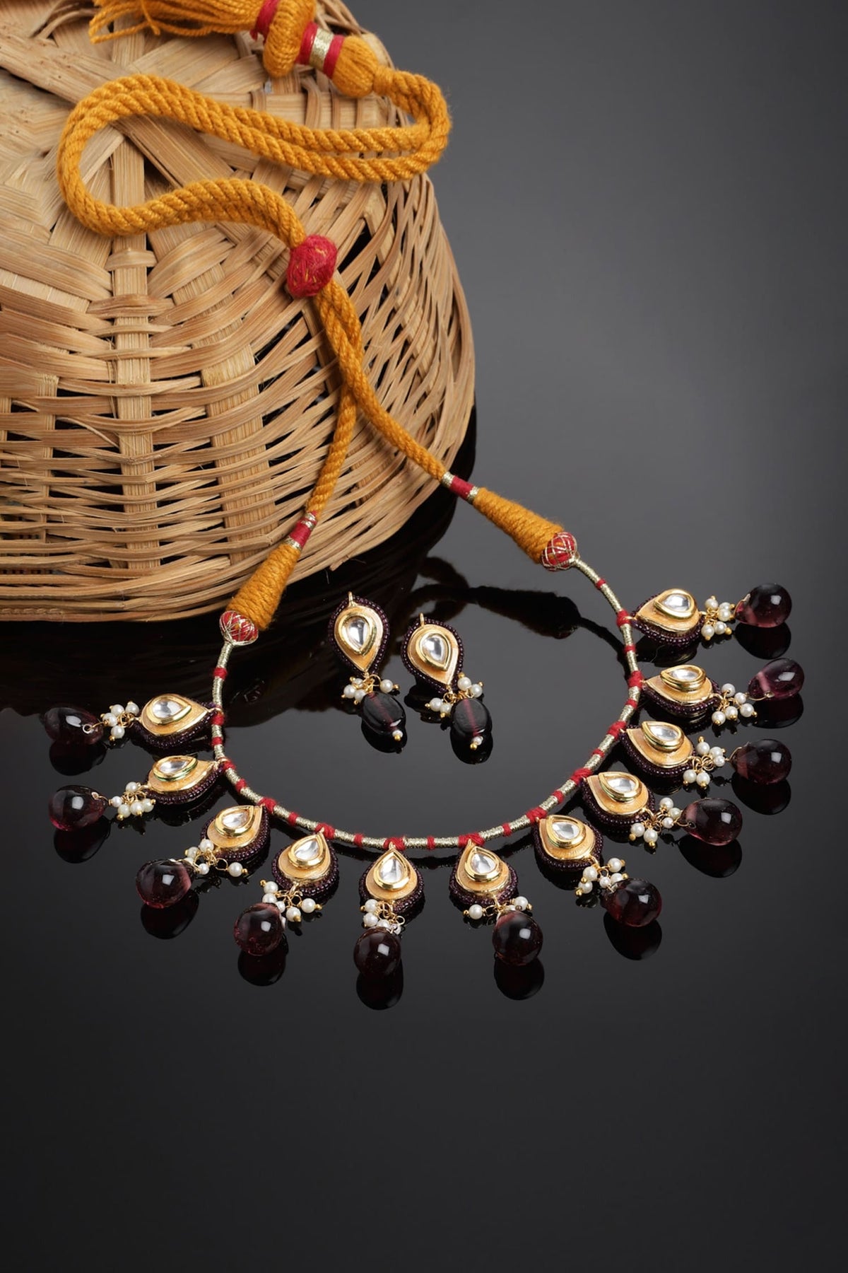 Kundan Drop Choker Set 