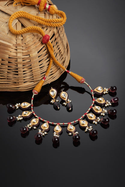 Kundan Drop Choker Set 