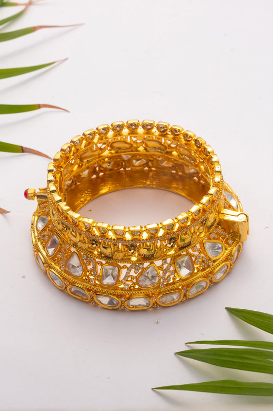 Polki Kundan Studded Kada 