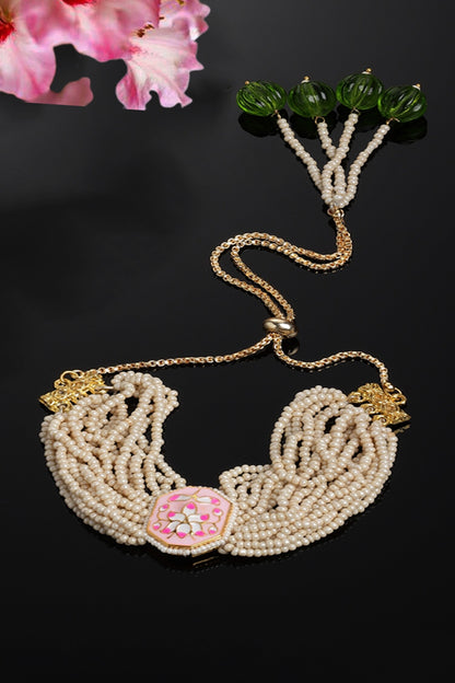 Layered Pearl Strewn Bracelet 