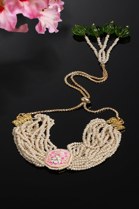 Layered Pearl Strewn Bracelet 