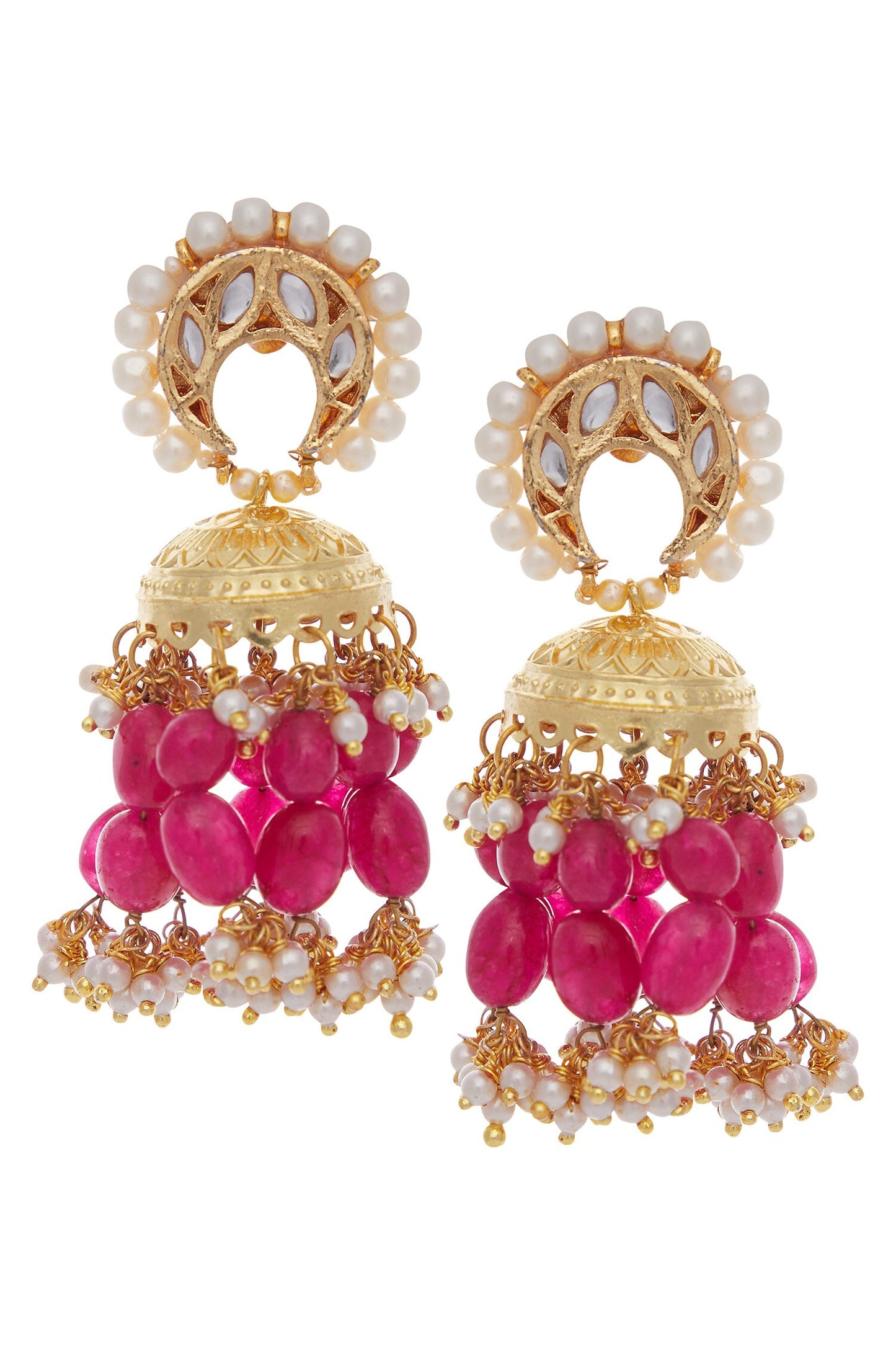 Jhumka chandbali earrings 