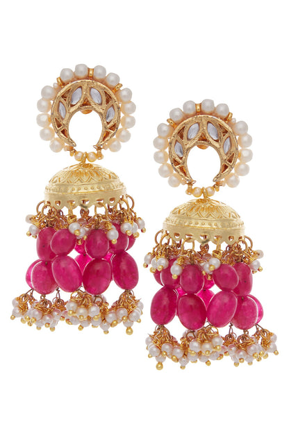 Jhumka chandbali earrings 