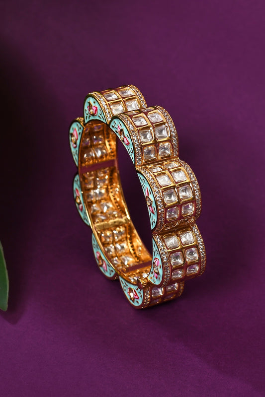 Floral Meenakari Work Kada 