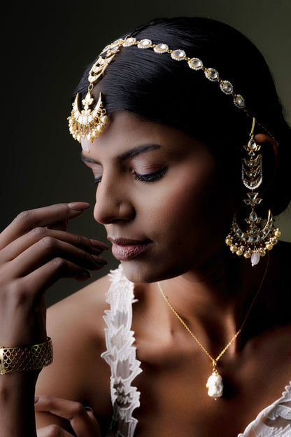 Polki Embellished Maangtikka 