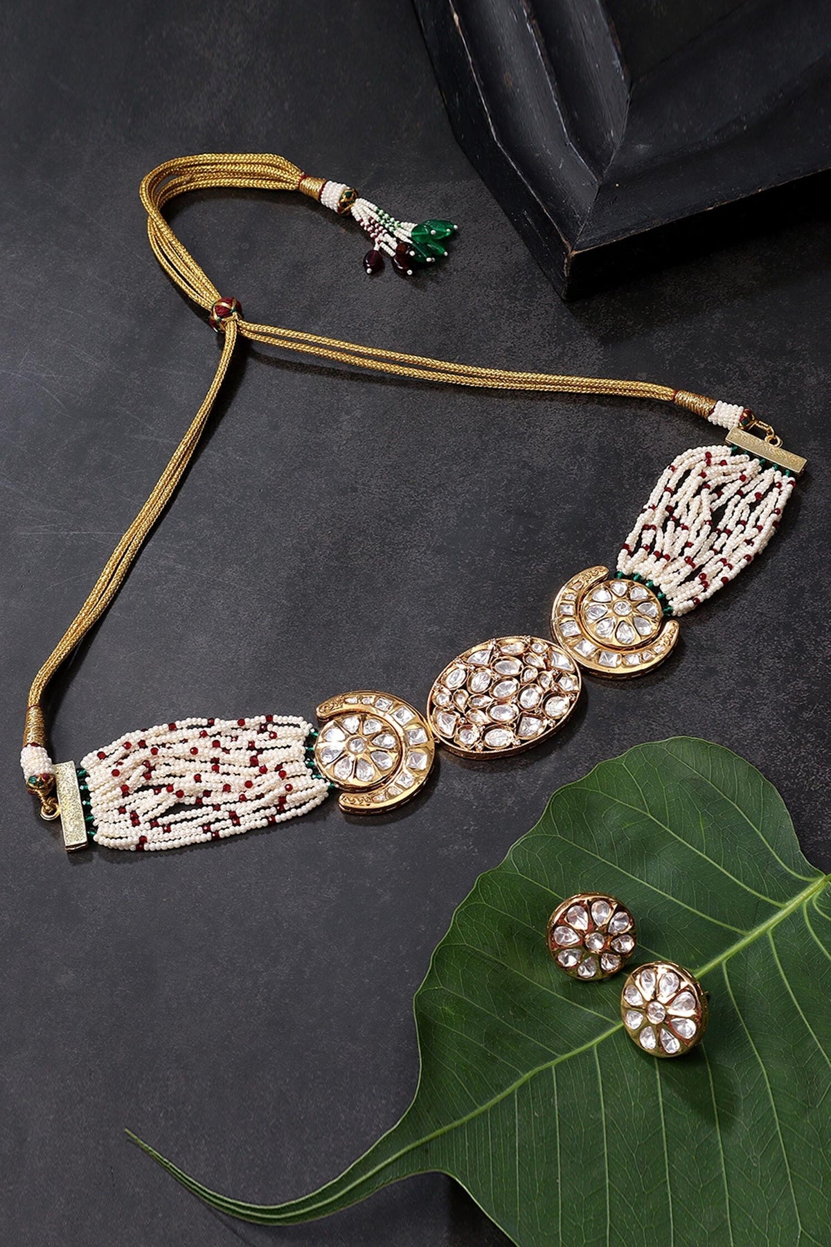 Stone Embellished Choker Set 